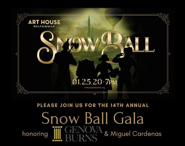 Art House Snow Ball Gala Invite